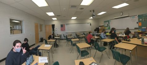 Freshman math class during the Corona Outbreak in 2020