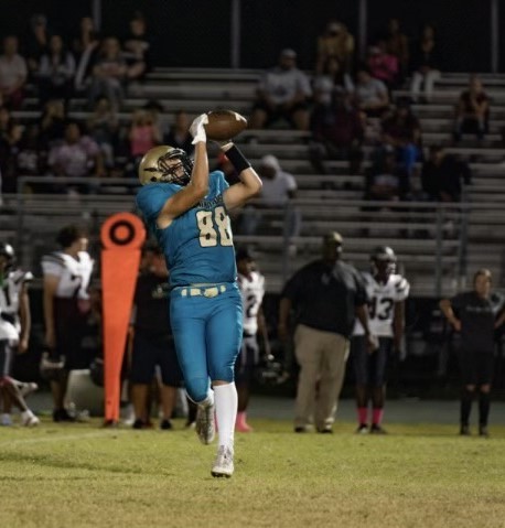 Gabriel Millares at a football game, one of his favorite parts about high school.