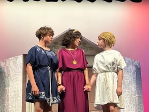 Members of Sunlakes theatre performing a production. Always improving, good communication during rehearsals keeps things running smoothly and helps everyone get ready for the next showing.