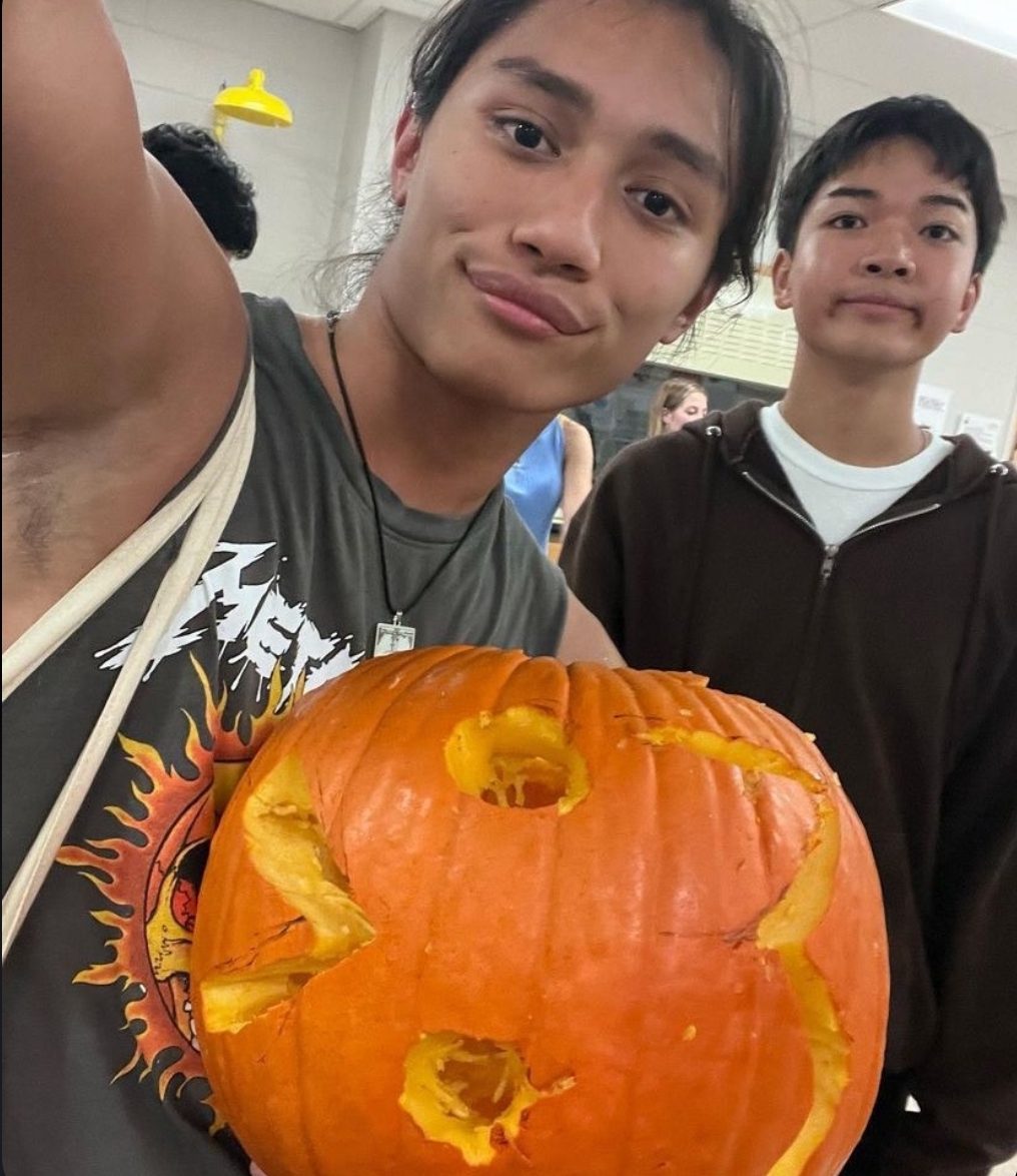Joey and his friend show off their specially made pumpkin. Little does the pumpkin know but it is about to get crushed by Joeys car. This fun activity and more happen very often in car club.