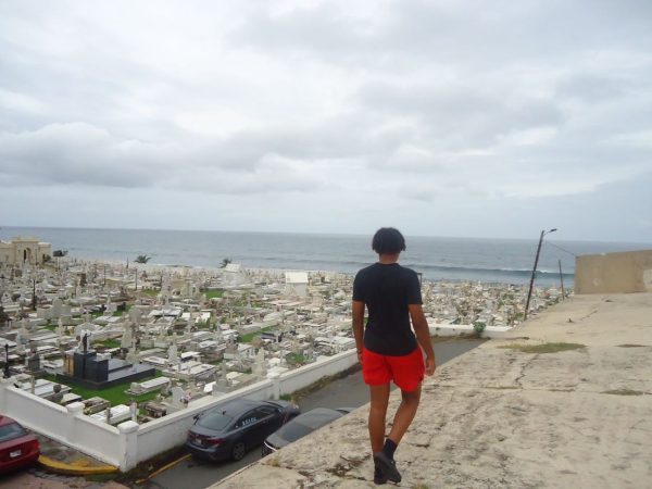 Sophomore Alejandro Soto Baez taking a scenic walk in San Juan, Puerto Rico, visiting the coastline and main city beauties. 