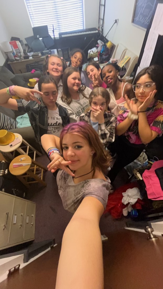 Freshman Reese Tomb with her fellow cast members for Alessi Dance Studio's production of Mean Girls JR. "I had an amazing time, it was so much fun," Reese said. "I was very shocked to be cast as Janis, but recieved full support from my fellow cast members."