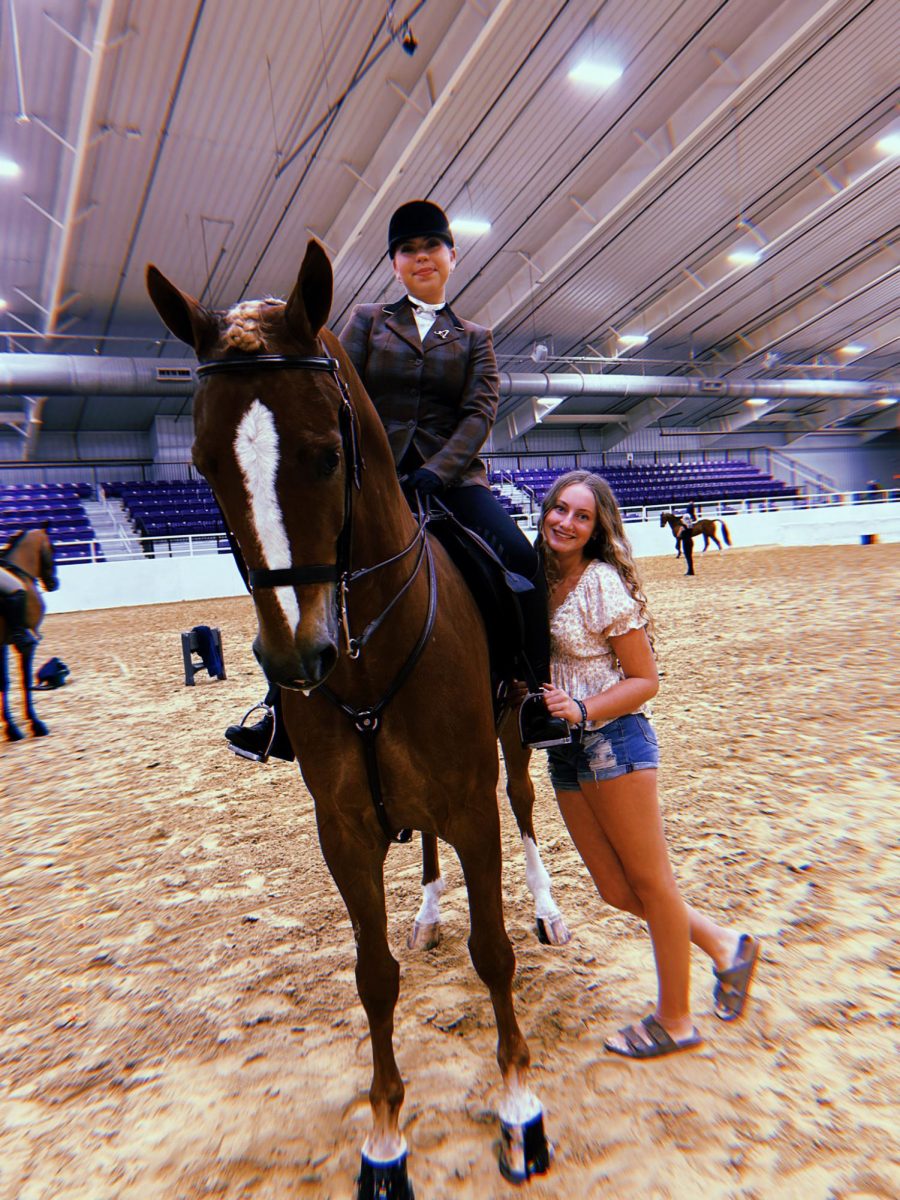 Sunlake freshmen, Clara Cole and Autumn Spillane at a horse show.