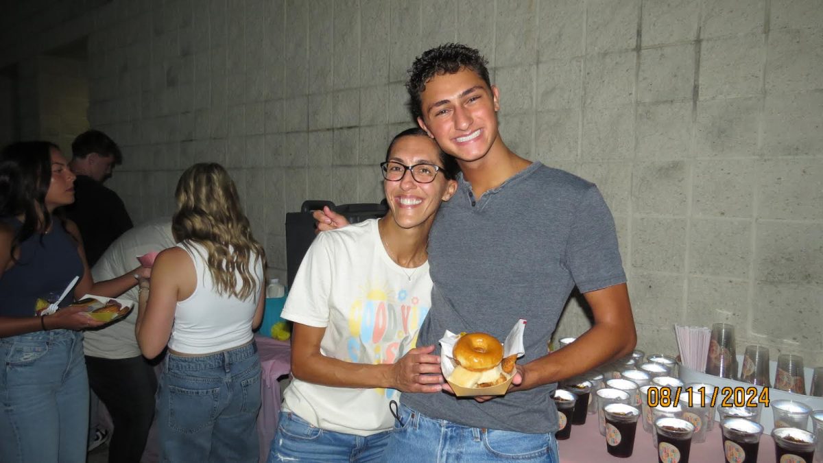 Senior Adam Ron and his mom at Senior Sunrise. Adam got to experience Senior Sunrise with his mom by his side. Adam states "I really enjoyed Senior Sunrise as it was a great way to get everyone together for our last first day of high school."