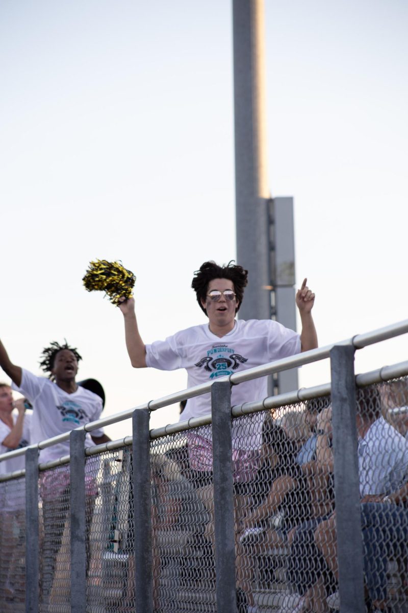 Johnathan running in at powderpuff excited to be there. Johnathan said, "it was a pretty fun experience being there."