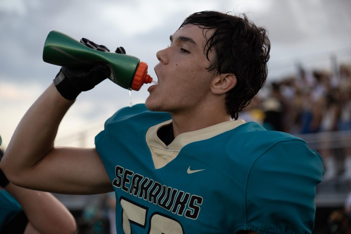 Joshua Barnes, Senior, during Sunlake's football game against Wiregrass on September 28th.