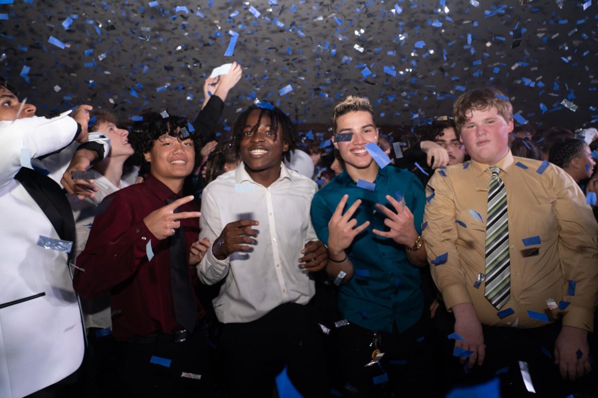 This is Jacob Whitehead. He is on the far right wearing the tan shirt. This was him and some of his friends posing for a picture during the Homecoming Dance.
Photo Credit: Samuel Chacon