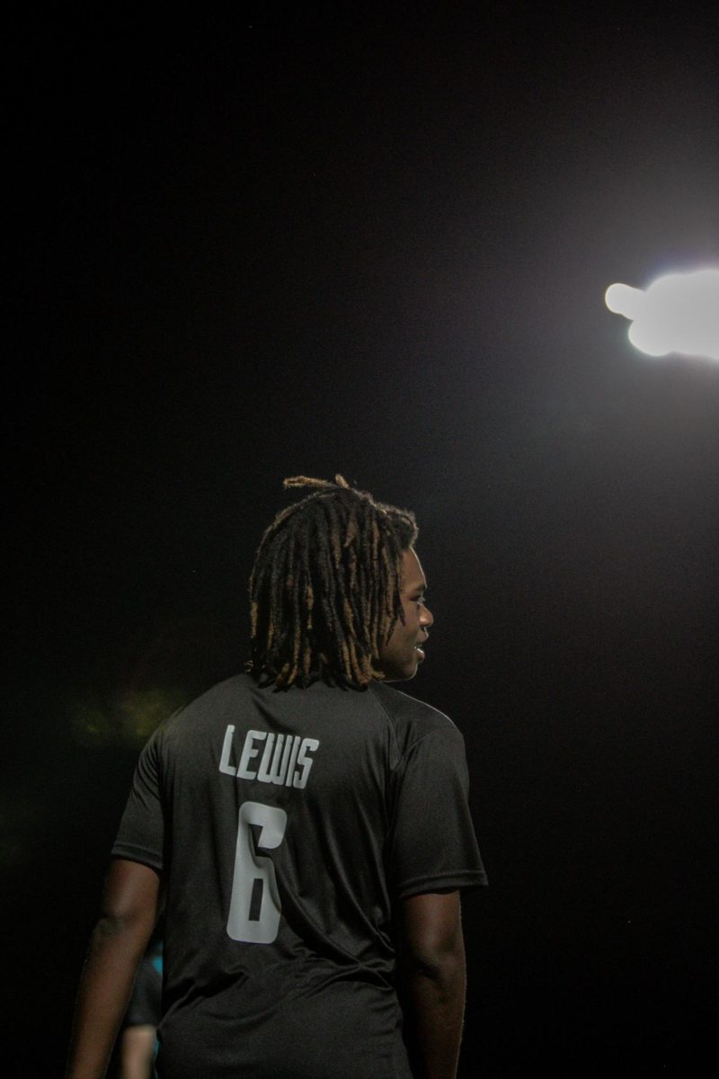 Julien Lewis is a Senior. He is number 6 on the field.