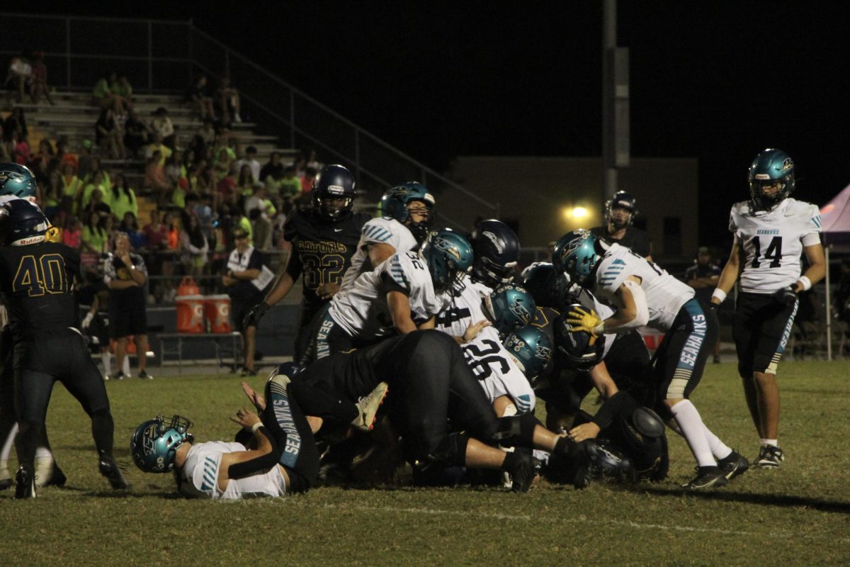 Sunlake Seahawks take down the Land O Lakes Gators in a brutal tackle.