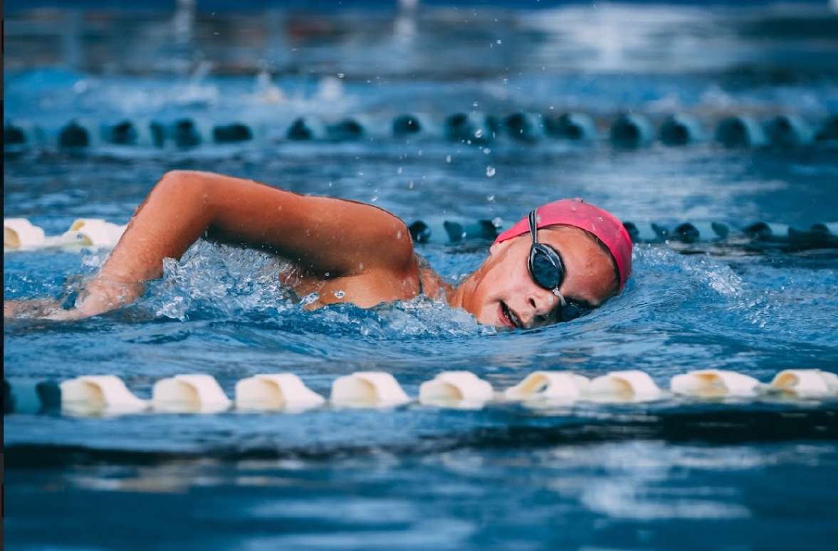 Allyson Hilt at a swim meet