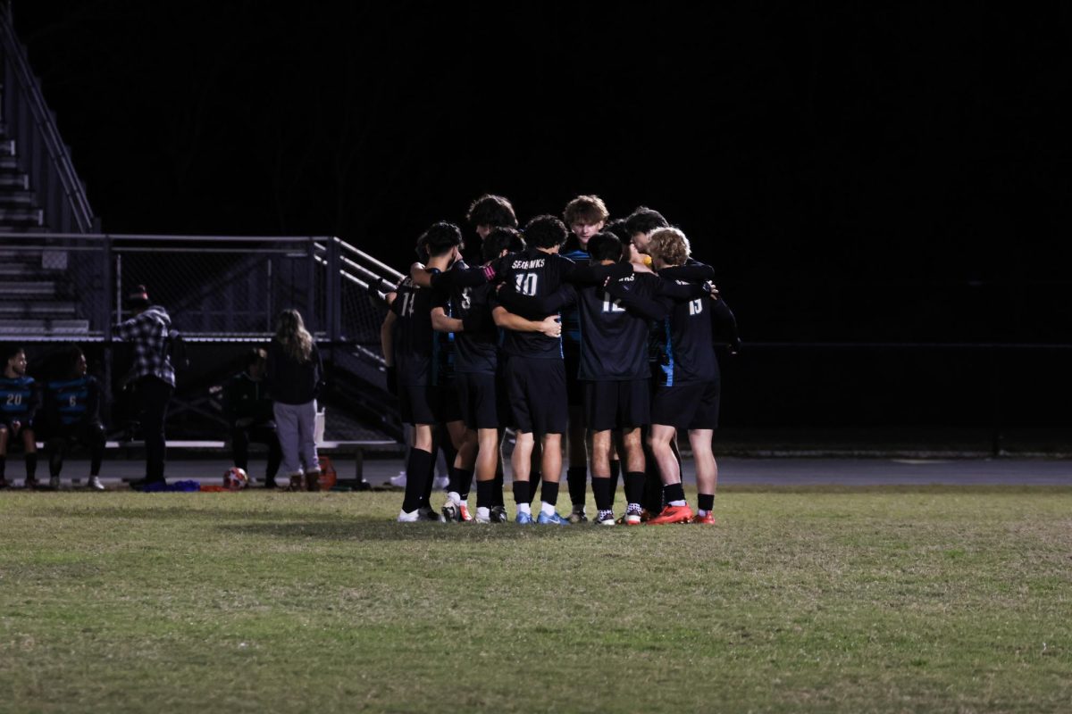 The Sunlake soccer team before their game.