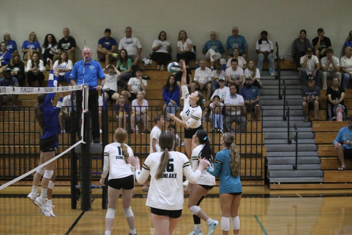 Senior Lillian Gaskins during her game against East Lake. 