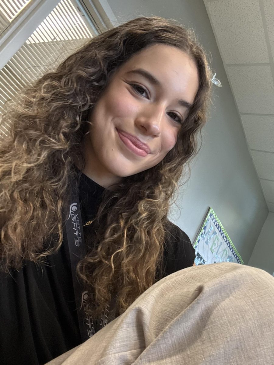 Senior Katia excited after finishing her work and ready to relax. 