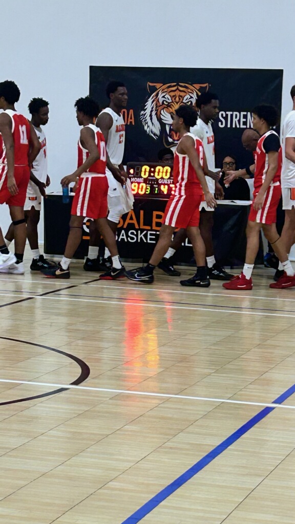 Keoni and his teammates getting ready for an exciting basketball game. "Basketball is one of my greatest passions, and my #1 hobby," he explains.