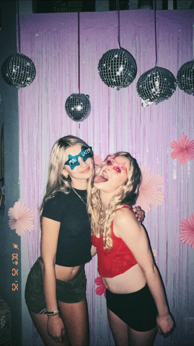 Gabriella reconnecting with her friend Camryn.