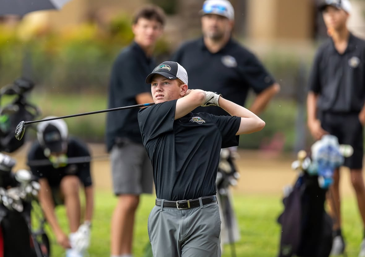 Andrew Kasubinski at Sunlakes senior night for golf.