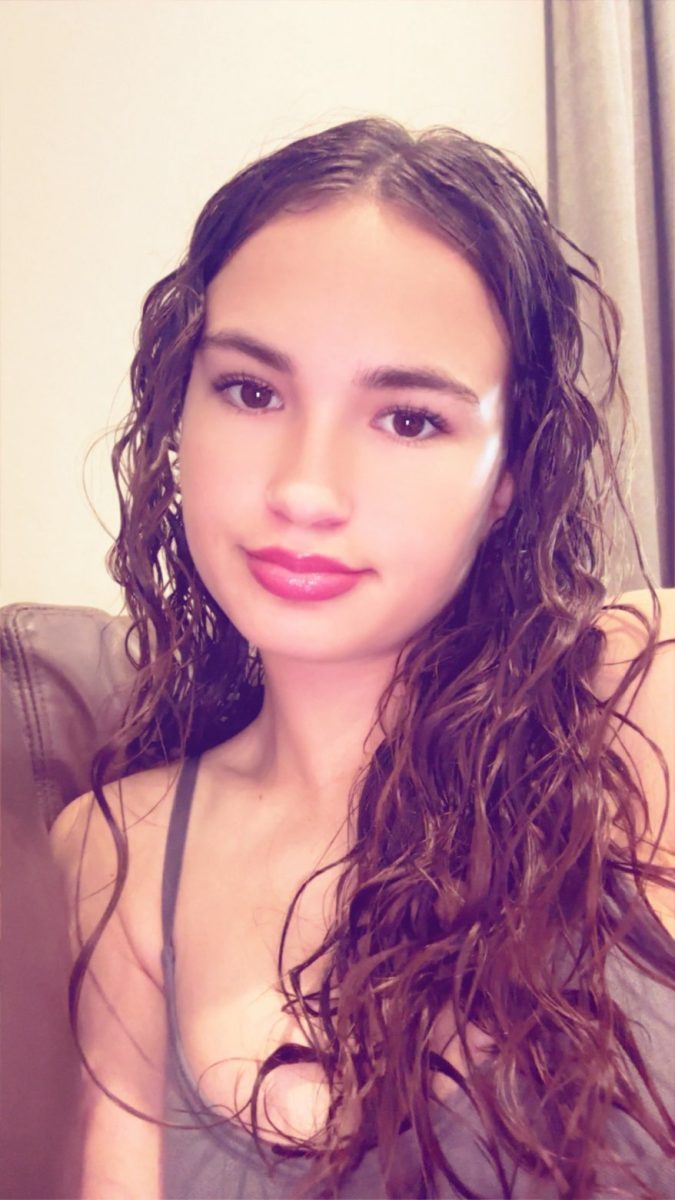 A photo of Breanna Shows that she took of herself, Breanna is in her Sophomore year of High School, when asked about her day when the photo was taken, she replied saying that the day went fairly smooth as usual.